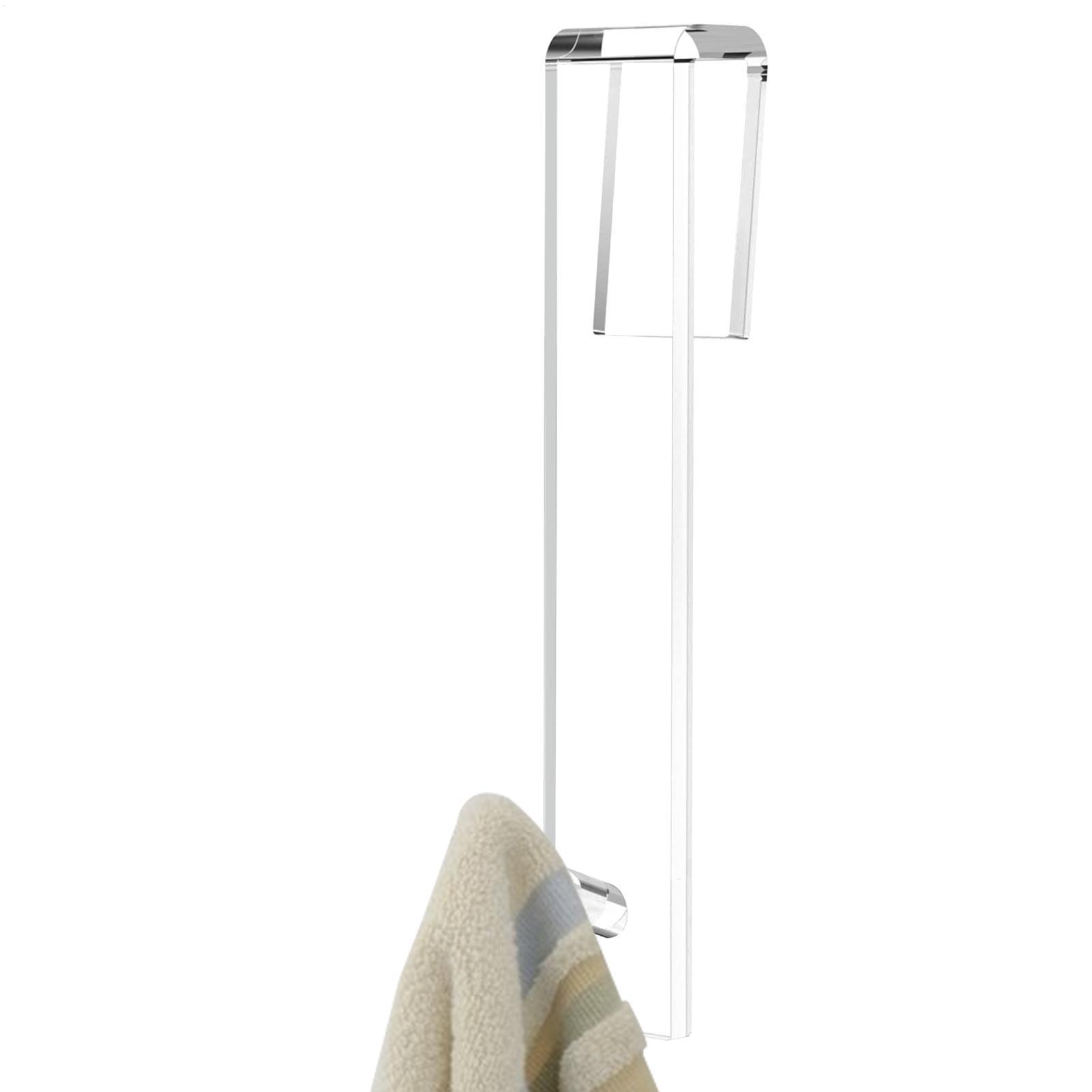 Home Bathroom Door - Shower Door Hooks Acrylic Coat Rack