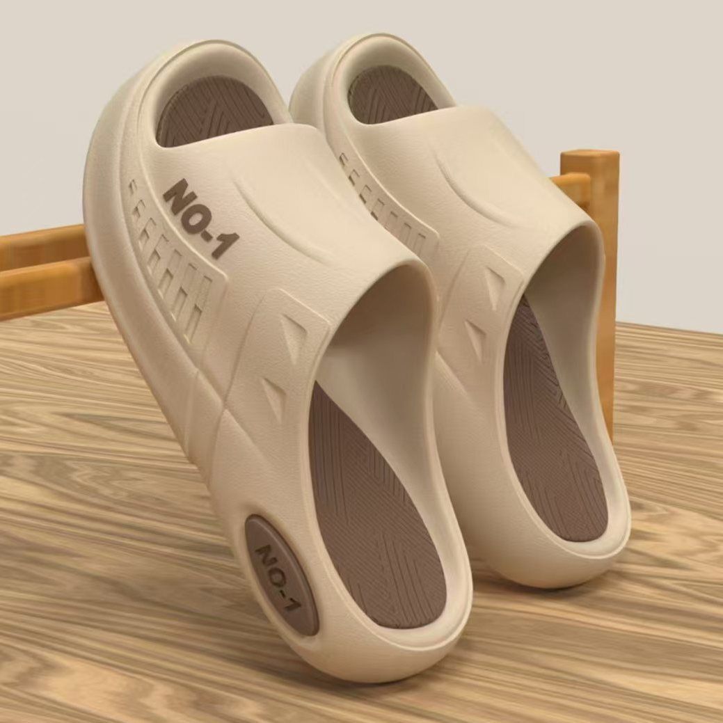 Home Bathroom Wear - New summer platform slippers men's sports