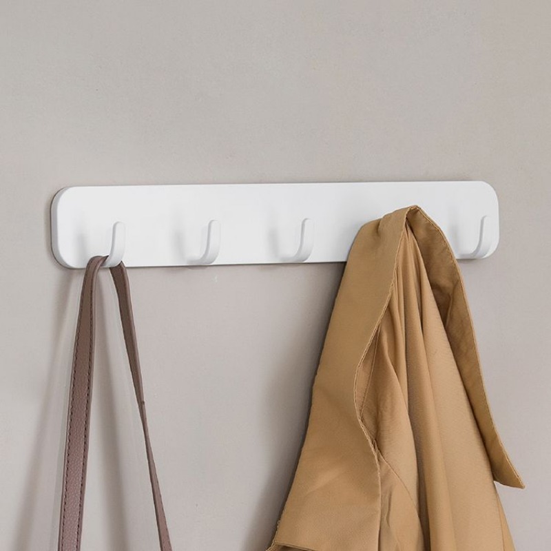 Robe Hook Adhesive - Perforation-free wall mount 5 hook hook