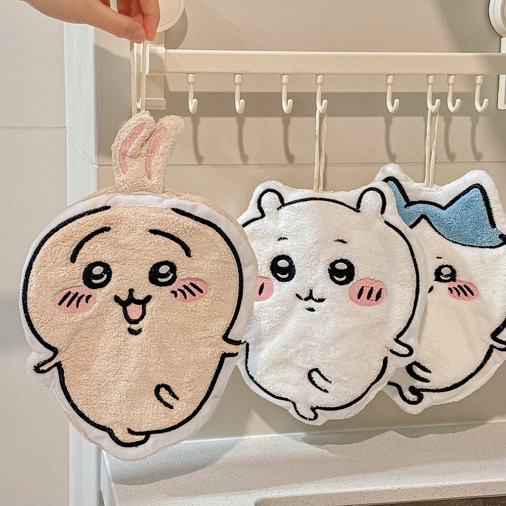 Home Goods Bathroom Decor - Chiikawa Usagi Hachiware Super Absorbent Hanging