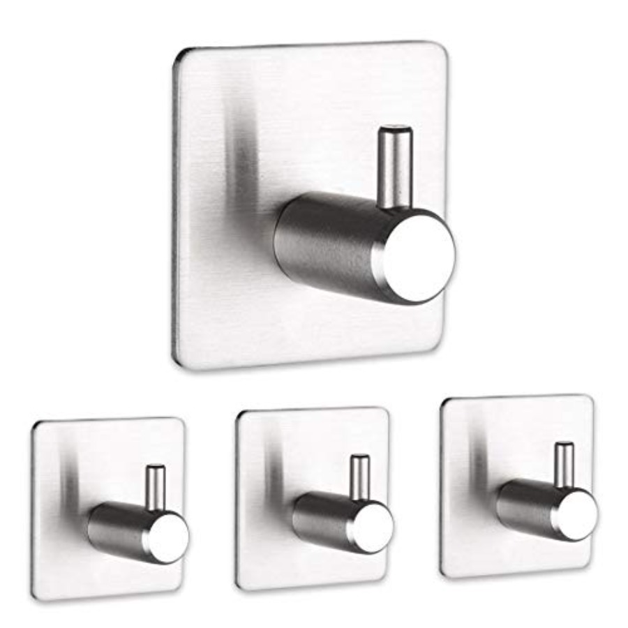 Robe Hook Adhesive - Self Adhesive Hooks Wall Coat Hooks