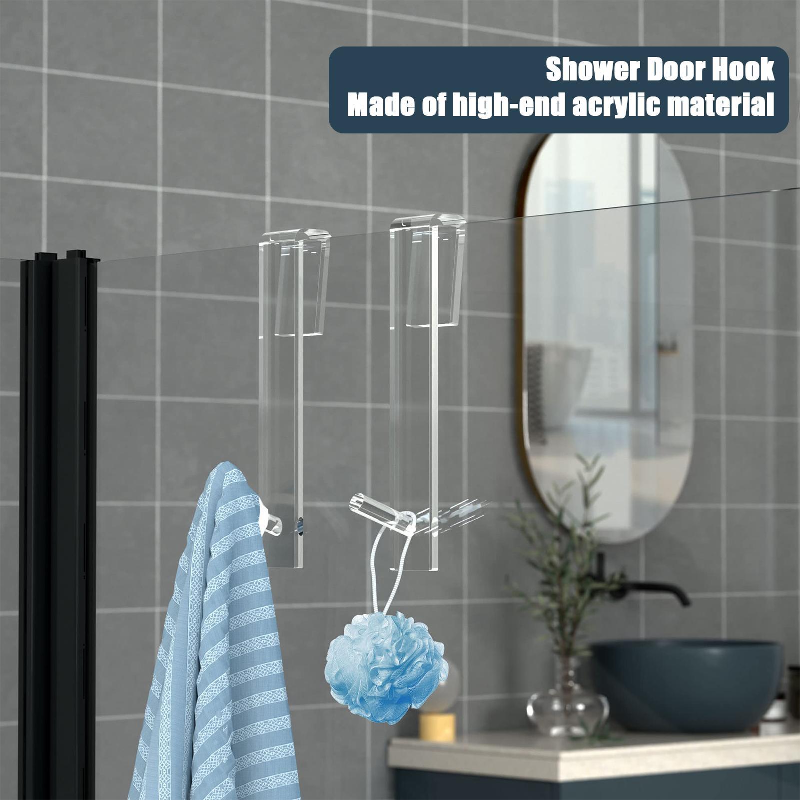 Shower Door Hooks Acrylic Coat - Home Bathroom Door recensie en prijs