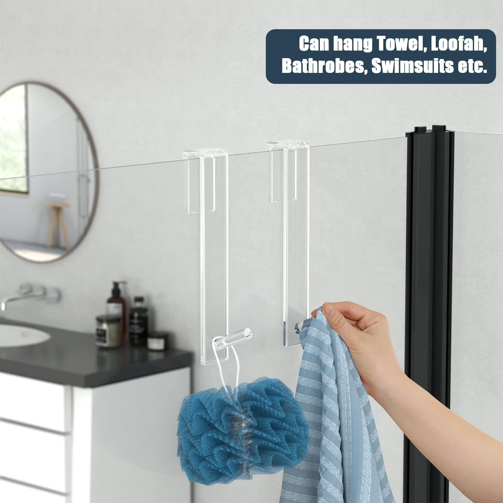 Shower Door Hooks Acrylic Coat - Home Bathroom Door recensie en prijs