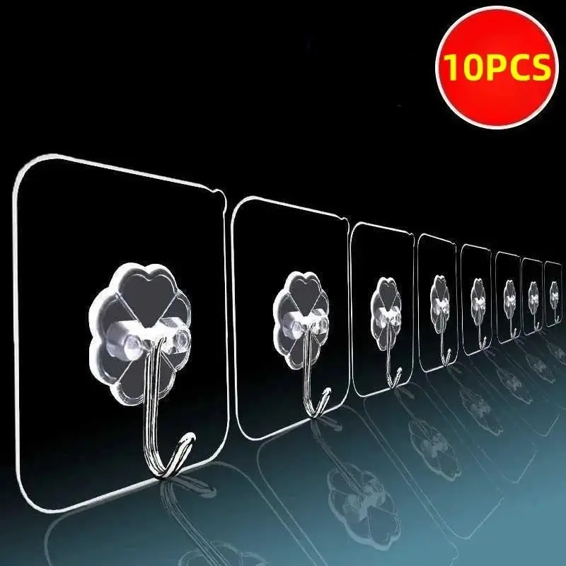 1-10PCS Transparent Stainless  - Robe Hook Adhesive recensie en prijs