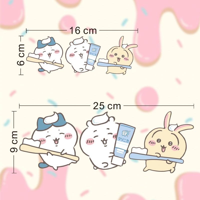Hot Chiikawa Mirror Stickers S - Home Goods Bathroom Decor recensie en prijs