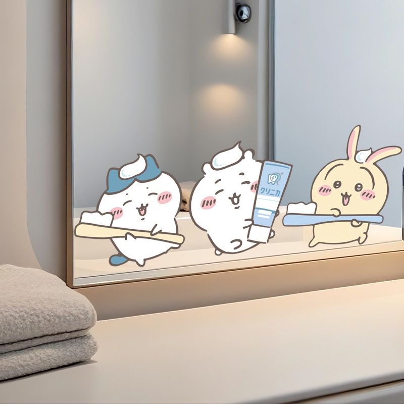Hot Chiikawa Mirror Stickers S - Home Goods Bathroom Decor recensie en prijs
