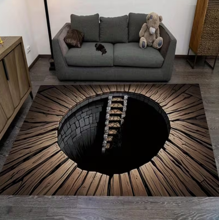 3D Carpet Illusion Design with - Home Goods Bathroom Decor recensie en prijs