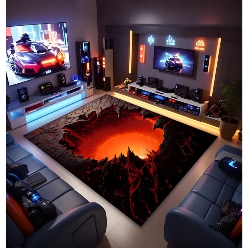 3D Carpet Illusion Design with - Home Goods Bathroom Decor recensie en prijs