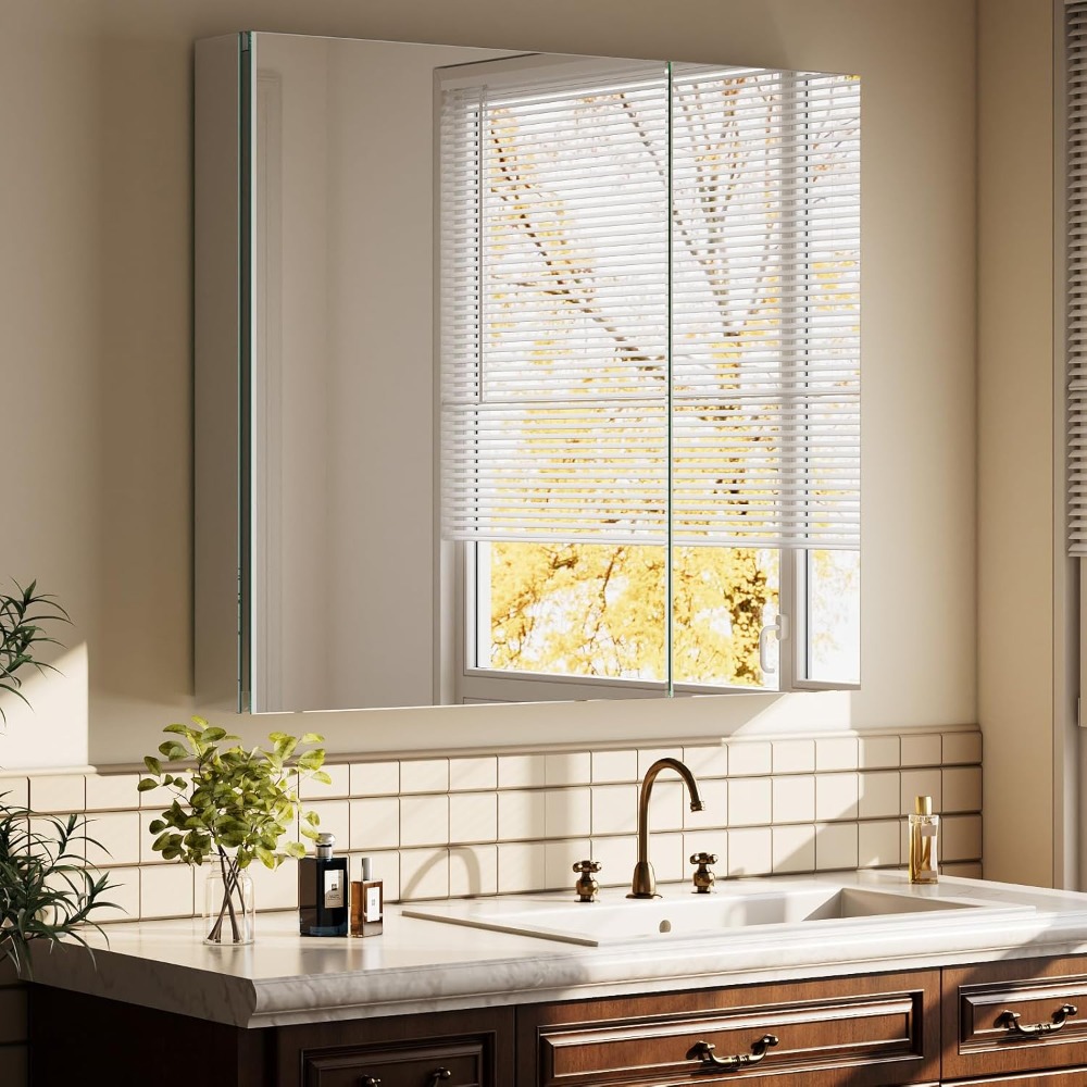 Bathroom Medicine Cabinet with - Home Bathroom Door recensie en prijs