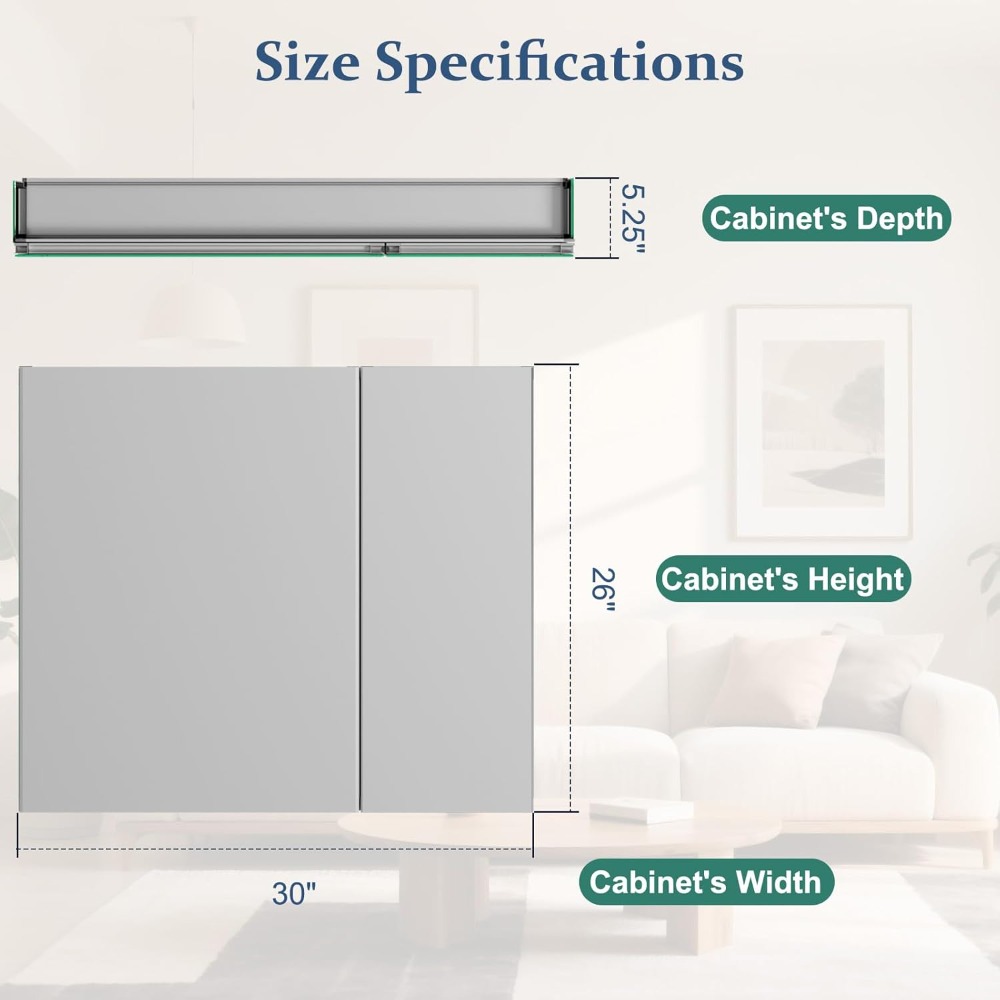 Bathroom Medicine Cabinet with - Home Bathroom Door recensie en prijs