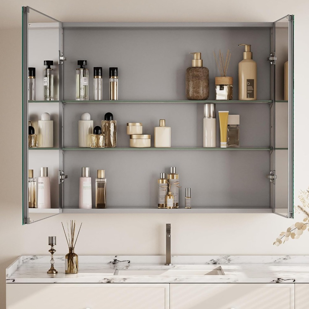 Bathroom Medicine Cabinet with - Home Bathroom Door recensie en prijs