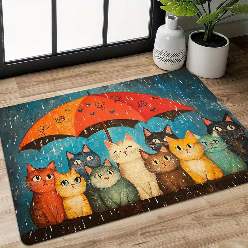 1pc Cat-Themed Floor Mat for E - Zara Home Bathroom Rug recensie en prijs