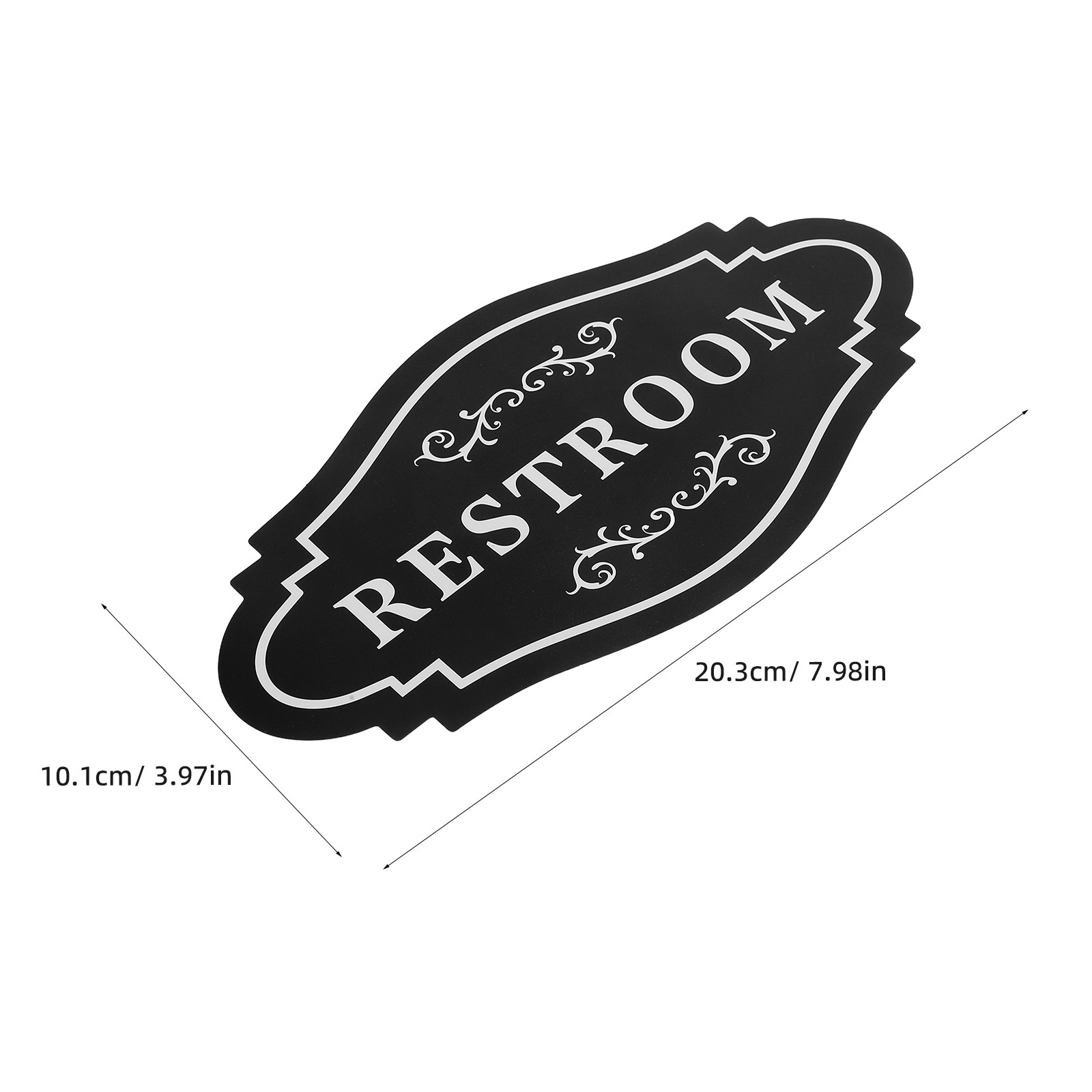 4Pcs Black Waterproof Vinyl Re - Home Bathroom Door recensie en prijs