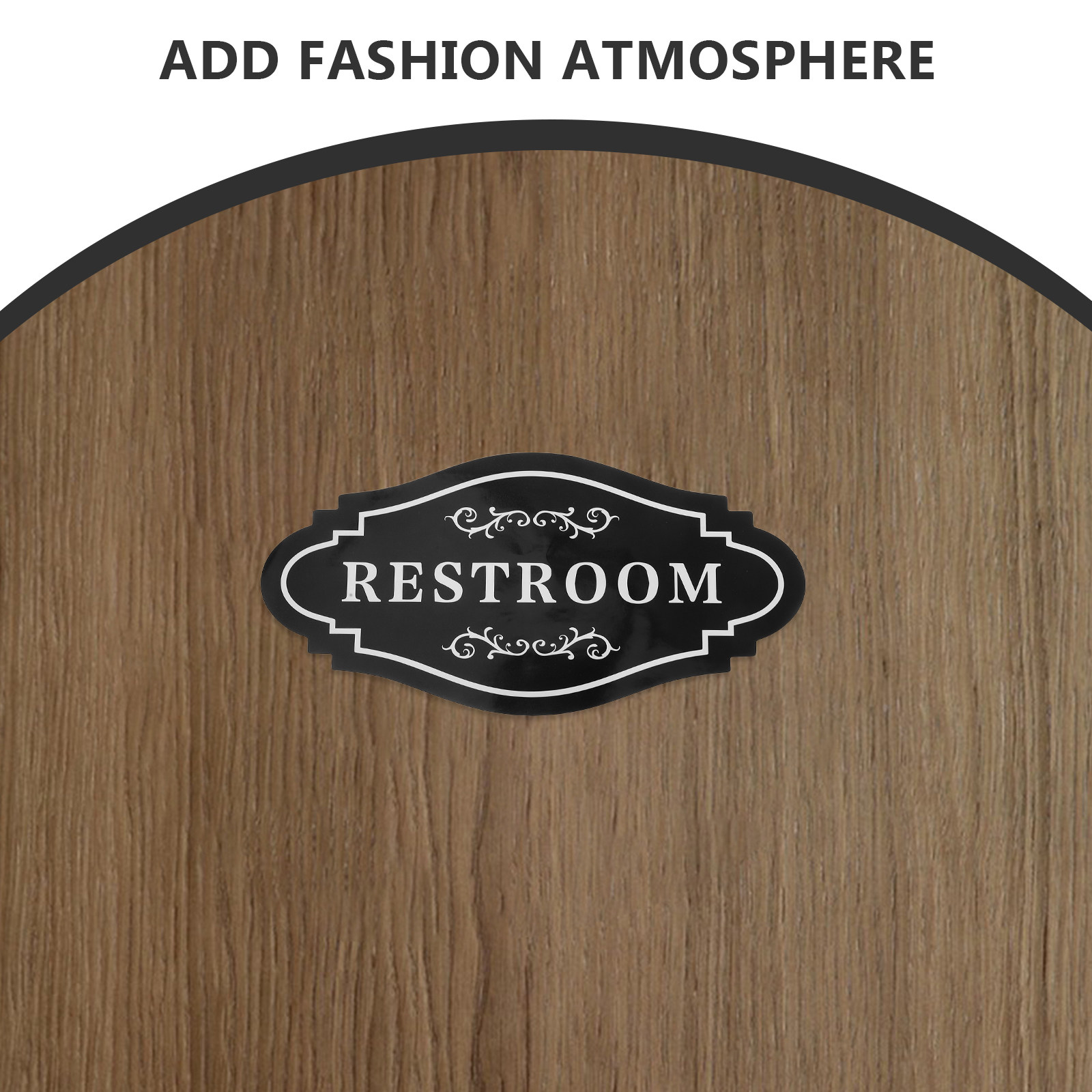 4Pcs Black Waterproof Vinyl Re - Home Bathroom Door recensie en prijs