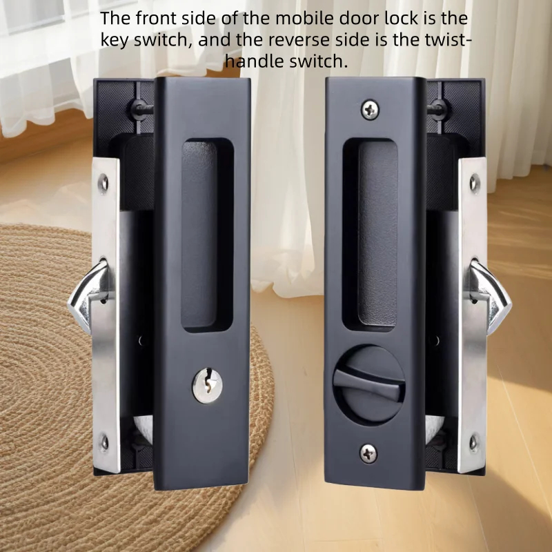 Durable Black Hook Sliding Doo - Home Bathroom Door recensie en prijs