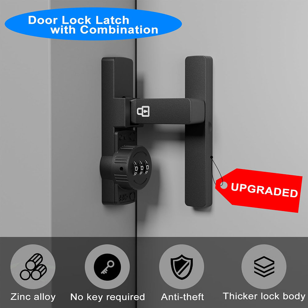 Security Barn Door Lock 3-Digi - Home Bathroom Door recensie en prijs
