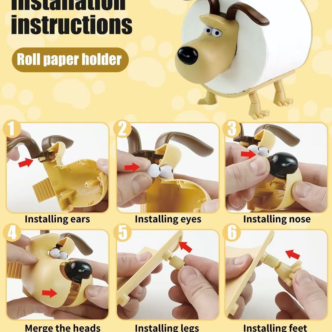 Puppy Toilet Holder Home Decor - Home Goods Bathroom Decor recensie en prijs