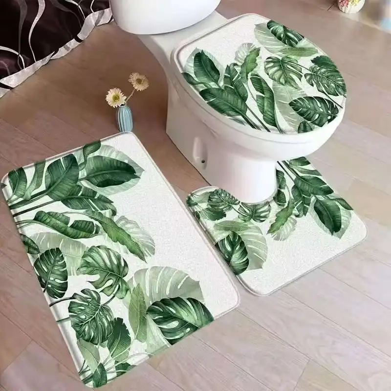 VIKAMA Tropical Leaf Bath Mat  - Zara Home Bathroom Rug recensie en prijs