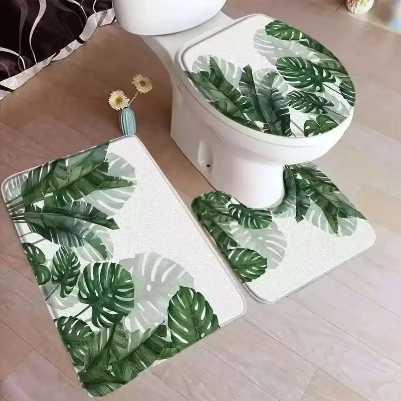 VIKAMA Tropical Leaf Bath Mat  - Zara Home Bathroom Rug recensie en prijs