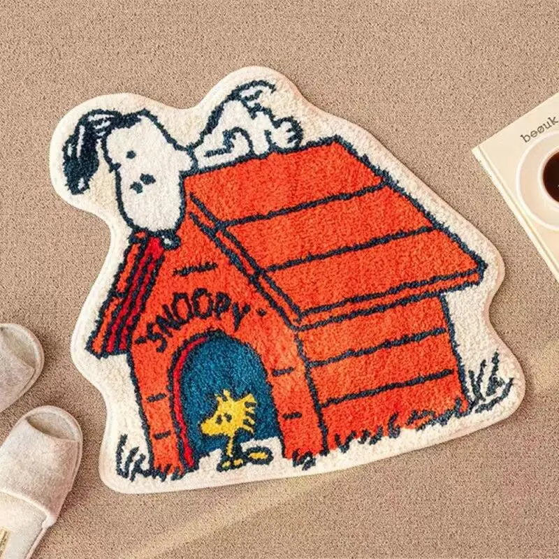 Lovely Snoopy Cartoon Floor Ma - Home Bathroom Door recensie en prijs