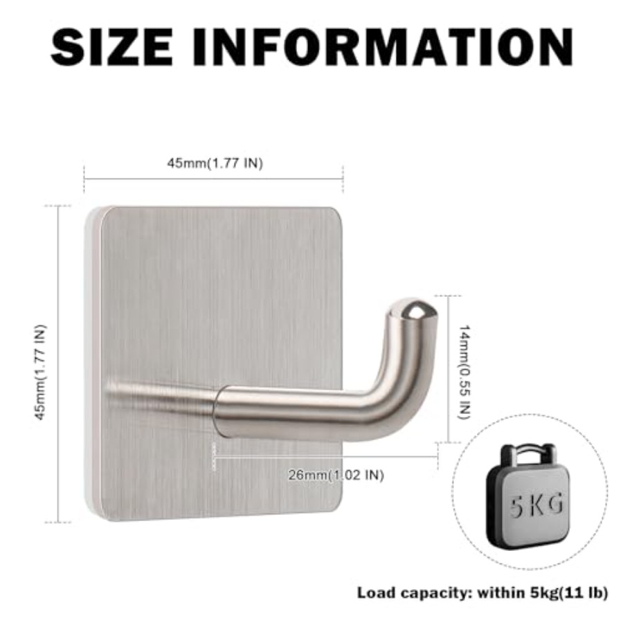 Adhesive Towel Hooks 304 Stain - Robe Hook Adhesive recensie en prijs
