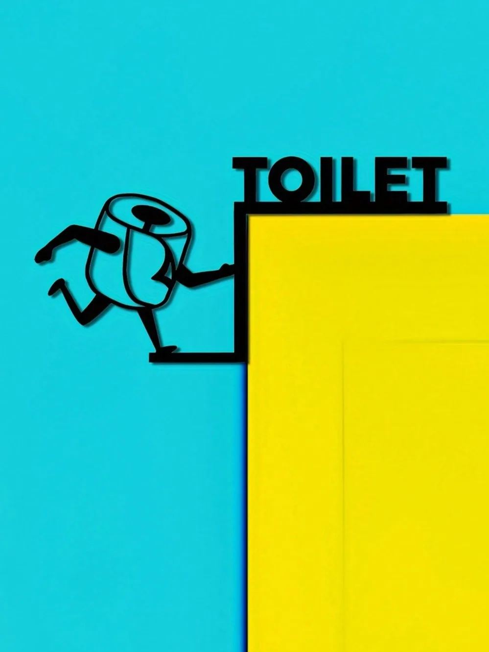Humorous Toilet Paper Out Meta - Home Bathroom Door recensie en prijs
