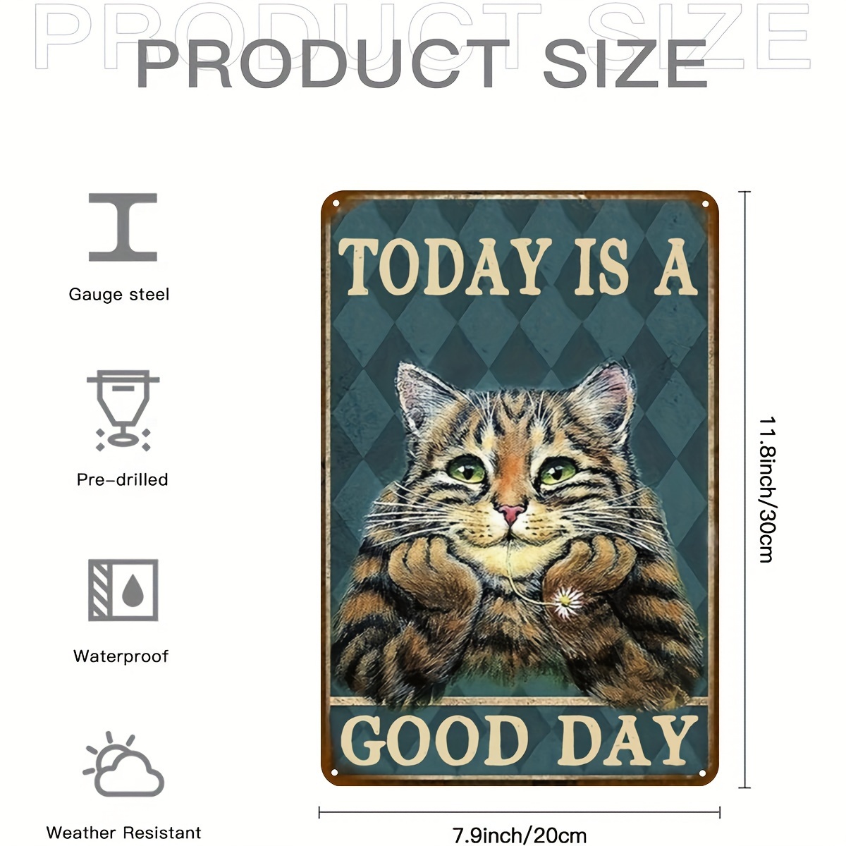A Metal Tin Sign (8''x12''/20c - Home Goods Bathroom Decor recensie en prijs