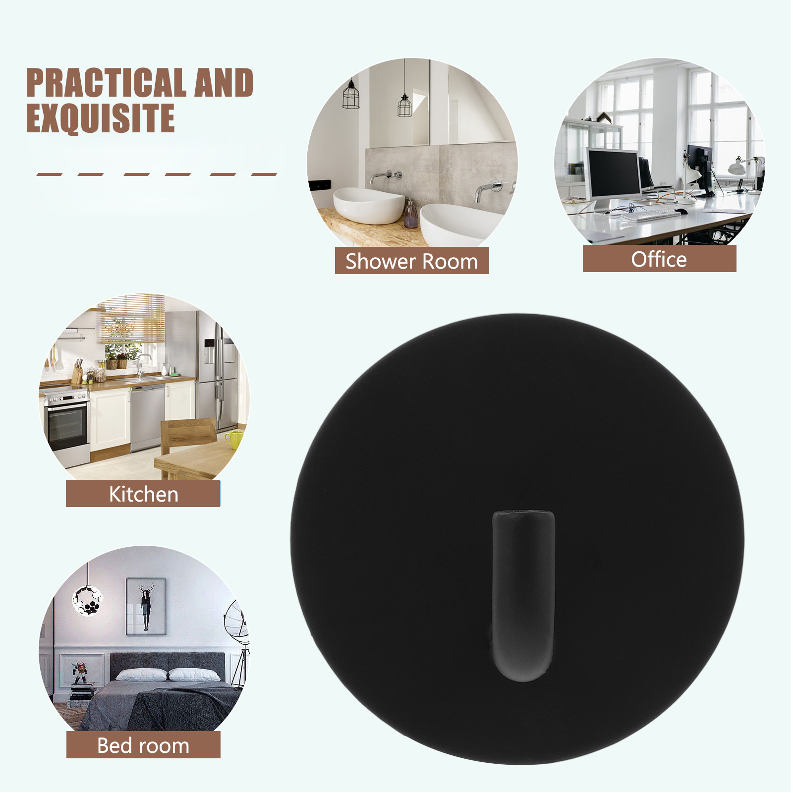 4Pcs Stainless Steel Adhesive  - Robe Hook Adhesive recensie en prijs