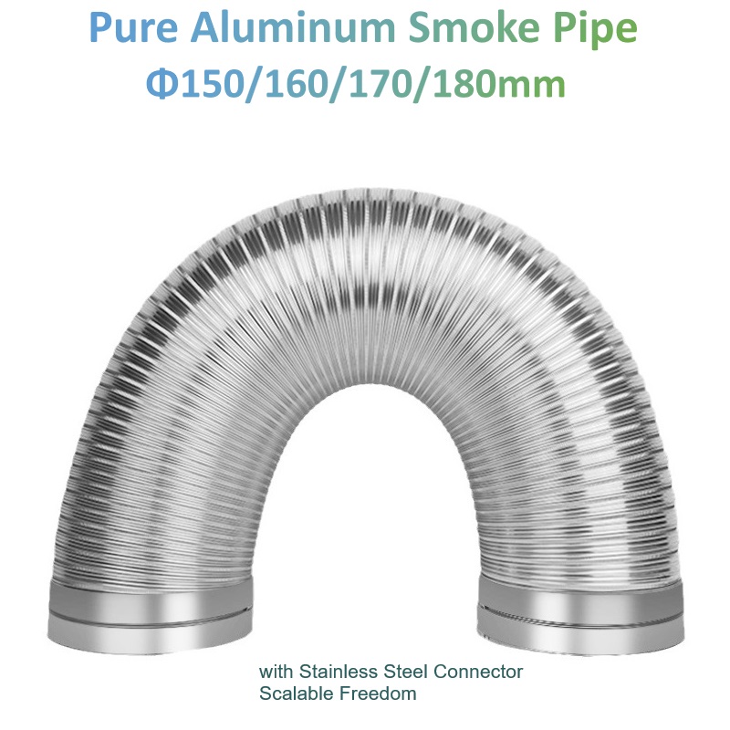 Φ90-180mm Pure Aluminum Smoke  - Home Bathroom Vent recensie en prijs