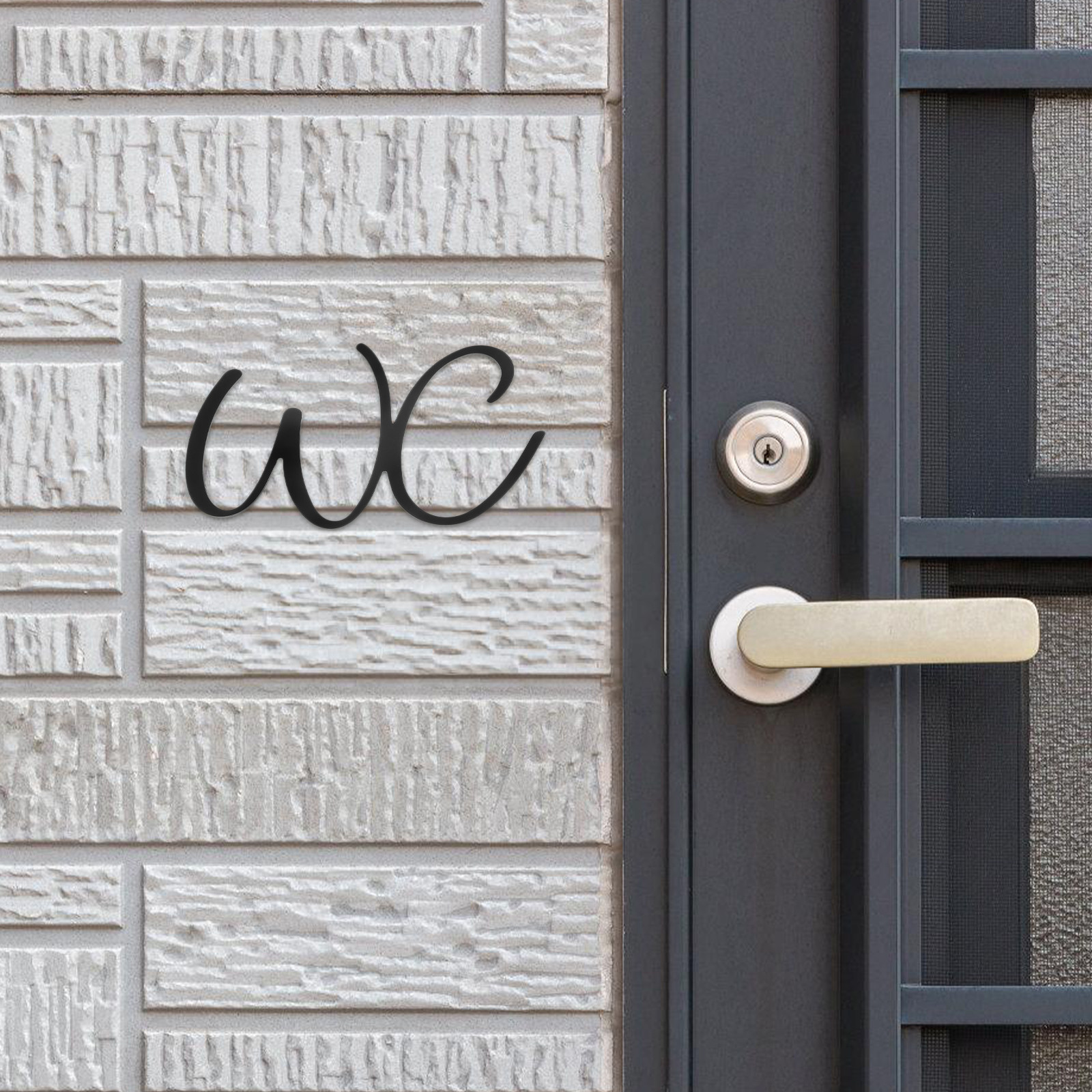 Bathroom Sign Toilet Door Iron - Home Bathroom Door recensie en prijs
