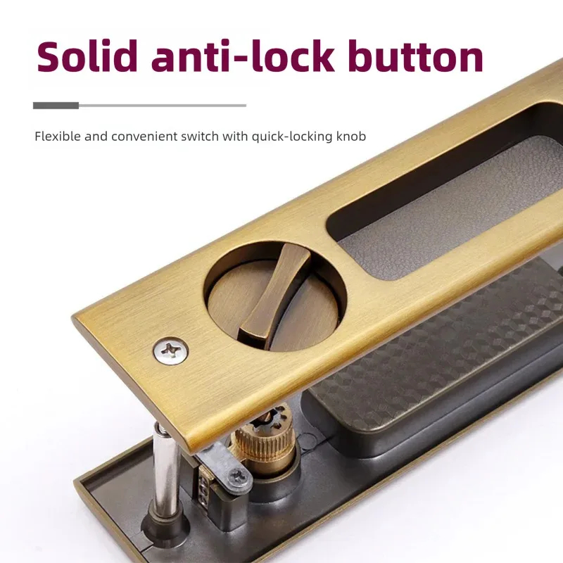 Black Sliding Door Lock with K - Home Bathroom Door recensie en prijs