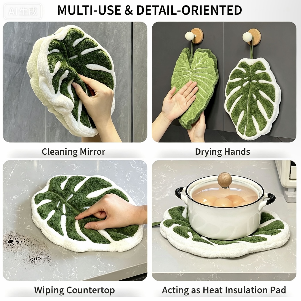 Cute Turtle Back Leaf Hand Tow - Home Goods Bathroom Decor recensie en prijs