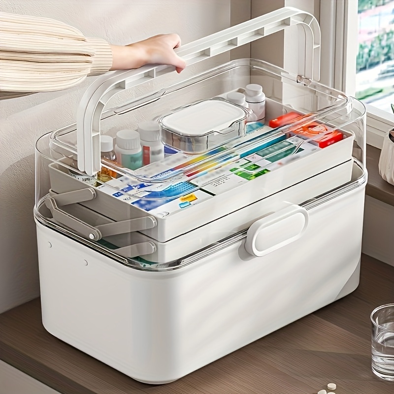 Large Capacity Clear Lid Medic - Home Goods Bathroom Storage recensie en prijs