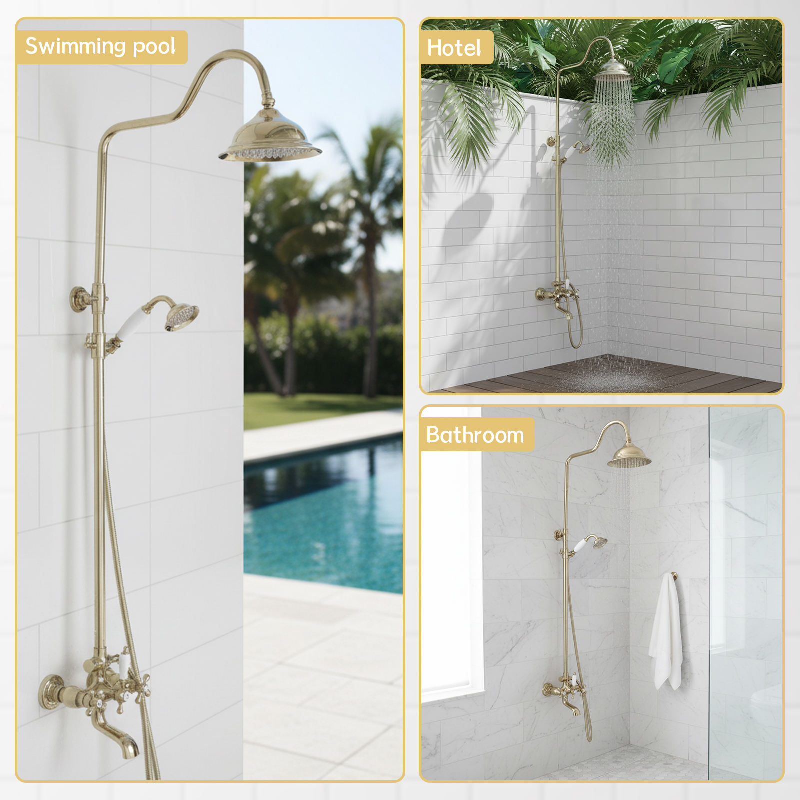 Exposed Shower System with Kno - Home Bathroom Wear recensie en prijs