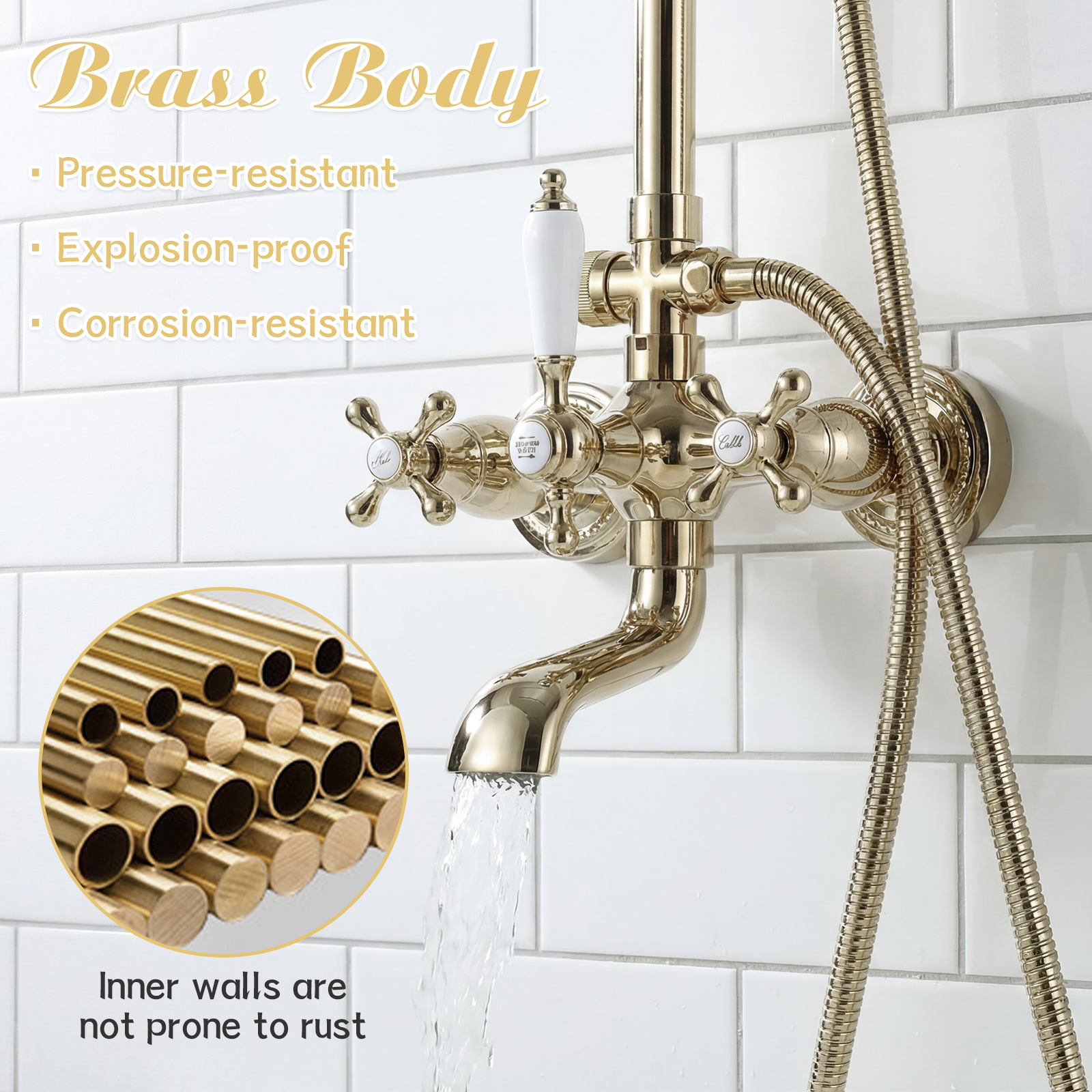 Exposed Shower System with Kno - Home Bathroom Wear recensie en prijs