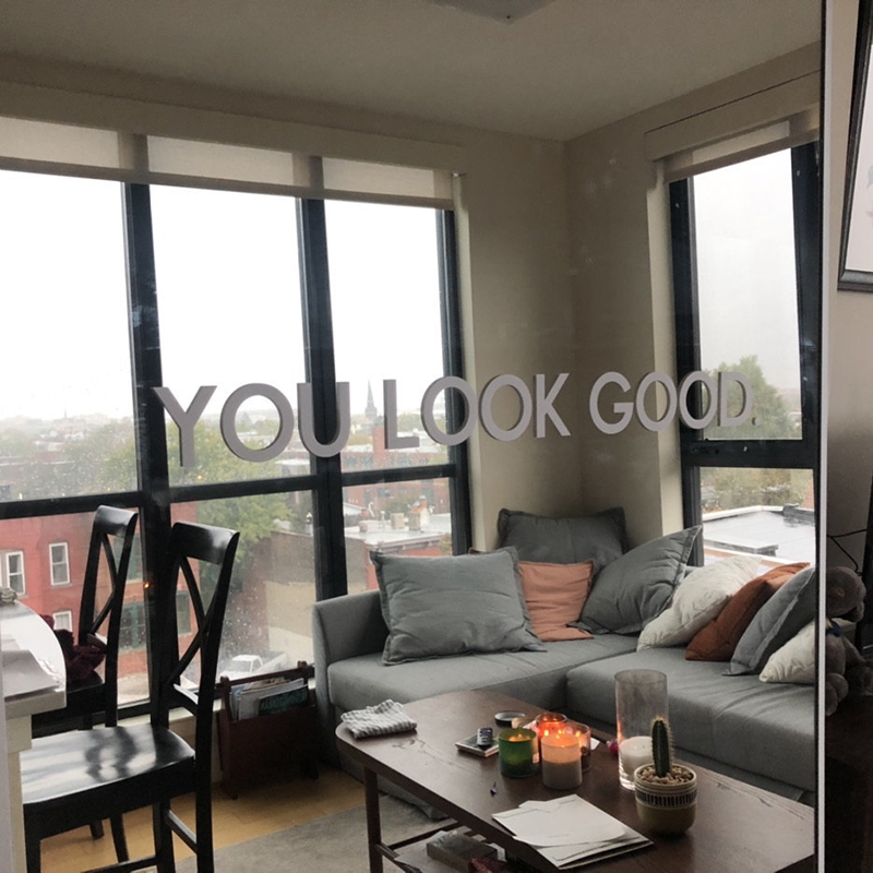 You Look Good Mirror Wall Stic - Home Goods Bathroom Decor recensie en prijs