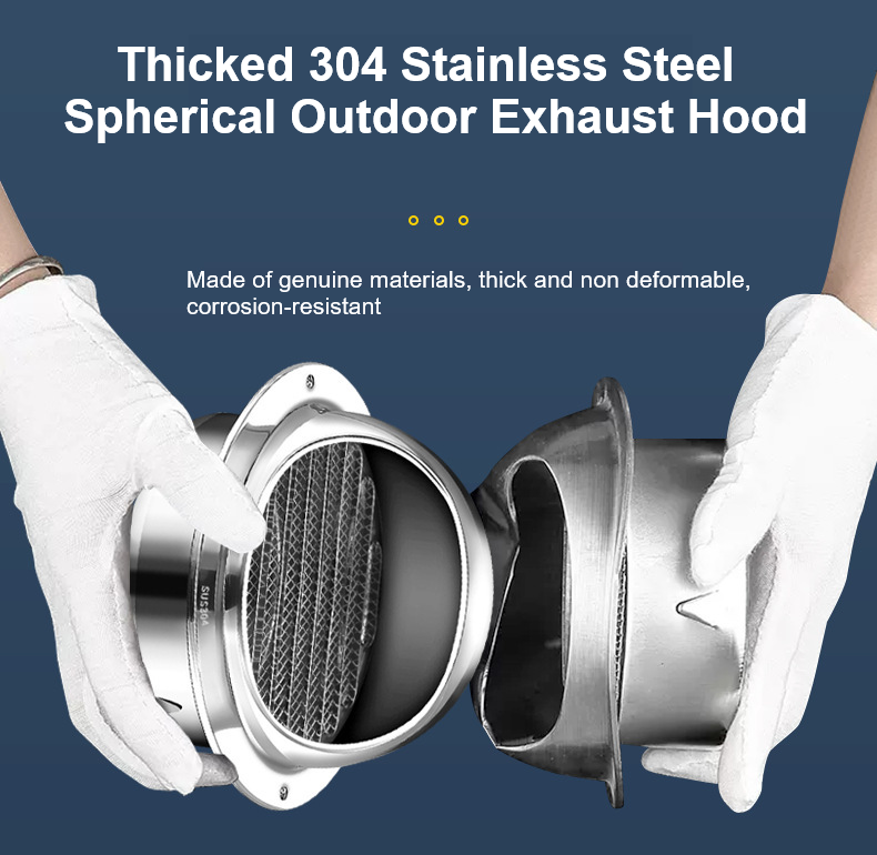 304SS Rainproof Vent Cap 45 °  - Home Bathroom Vent recensie en prijs