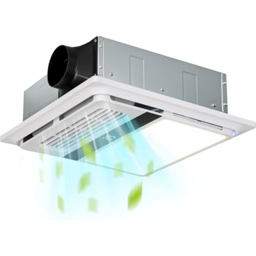 4-in-1 Bathroom Exhaust Fan wi - Home Bathroom Vent recensie en prijs