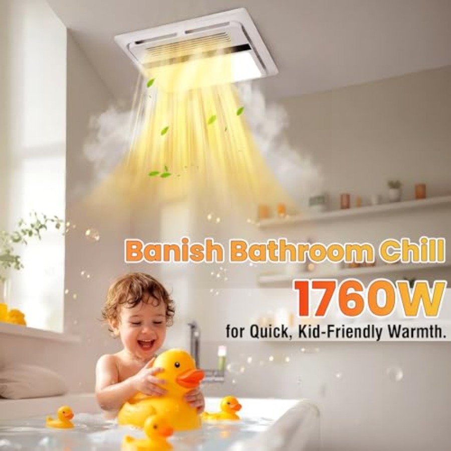 4-in-1 Bathroom Exhaust Fan wi - Home Bathroom Vent recensie en prijs