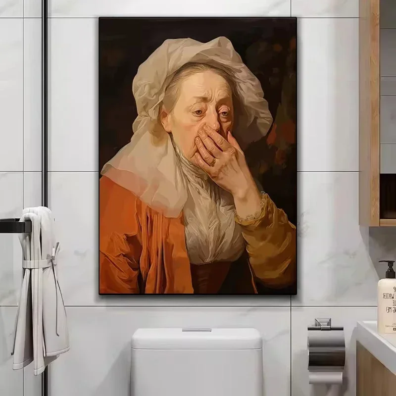 Funny Mona Lisa Wearing Pearls - Home Bathroom Wear recensie en prijs