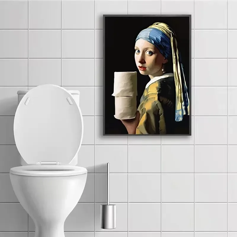 Funny Mona Lisa Wearing Pearls - Home Bathroom Wear recensie en prijs