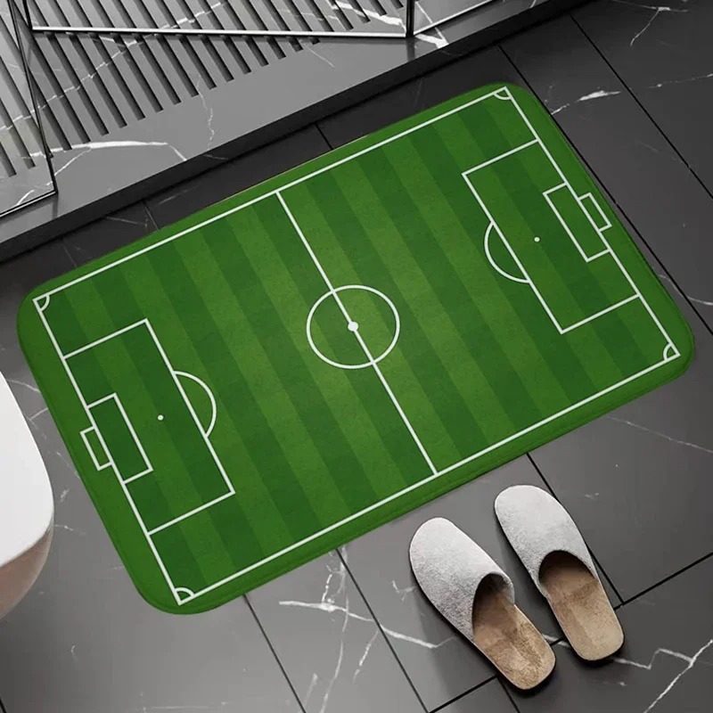 Soccer Field Pattern Door Mat  - Zara Home Bathroom Rug recensie en prijs