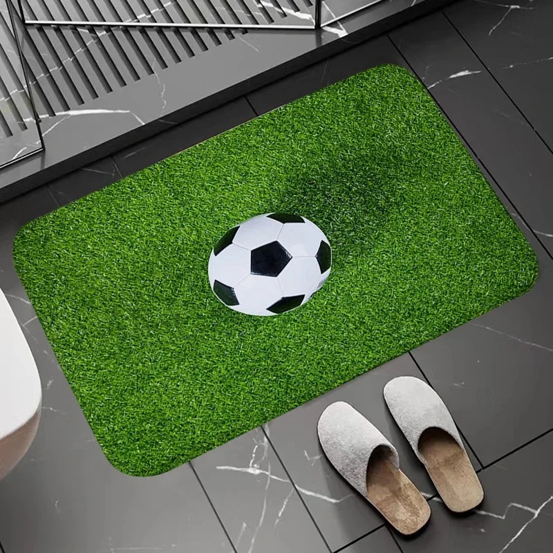 Soccer Field Pattern Door Mat  - Zara Home Bathroom Rug recensie en prijs