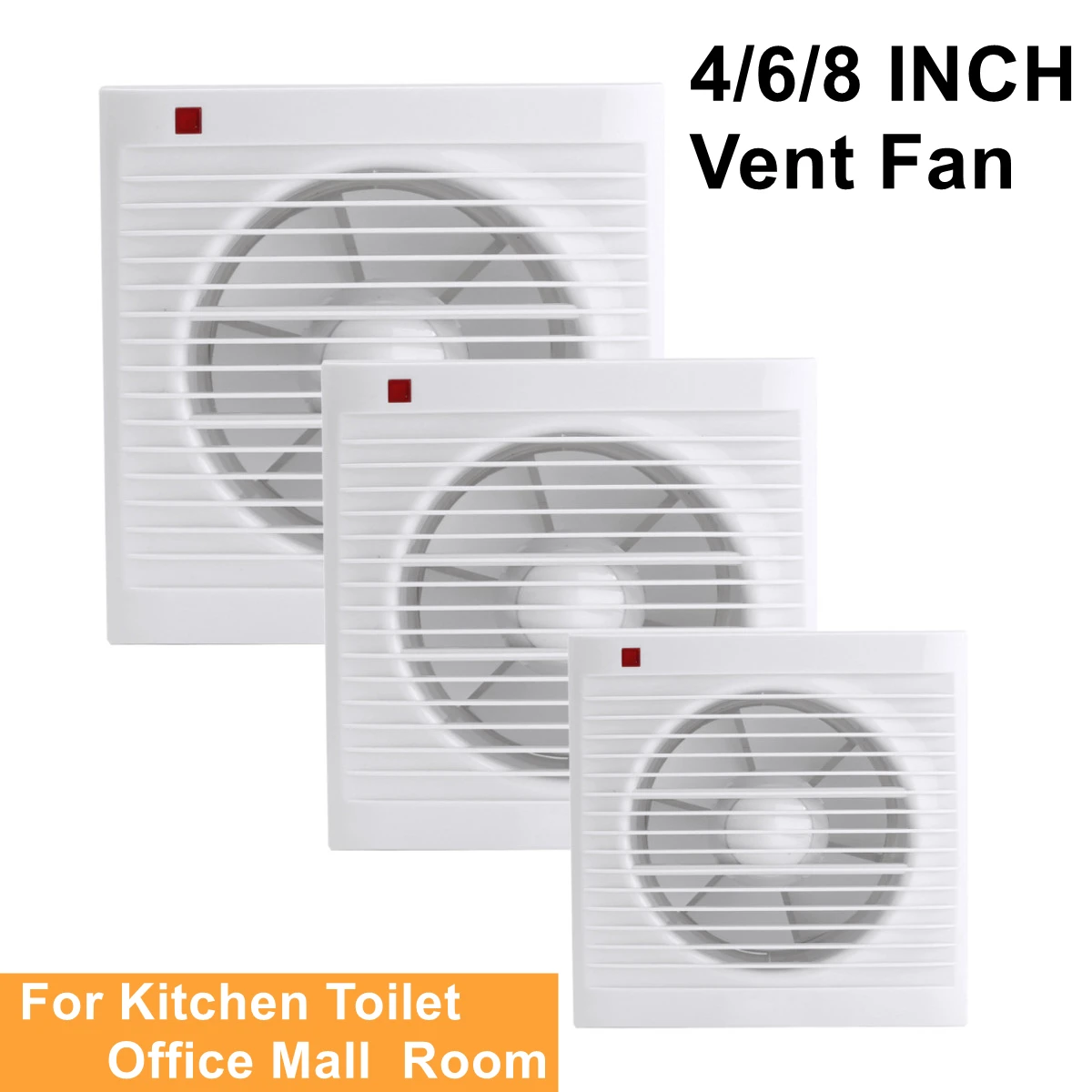 4 Inch 6 Inch 8 Inch 220V Mute - Home Bathroom Vent recensie en prijs