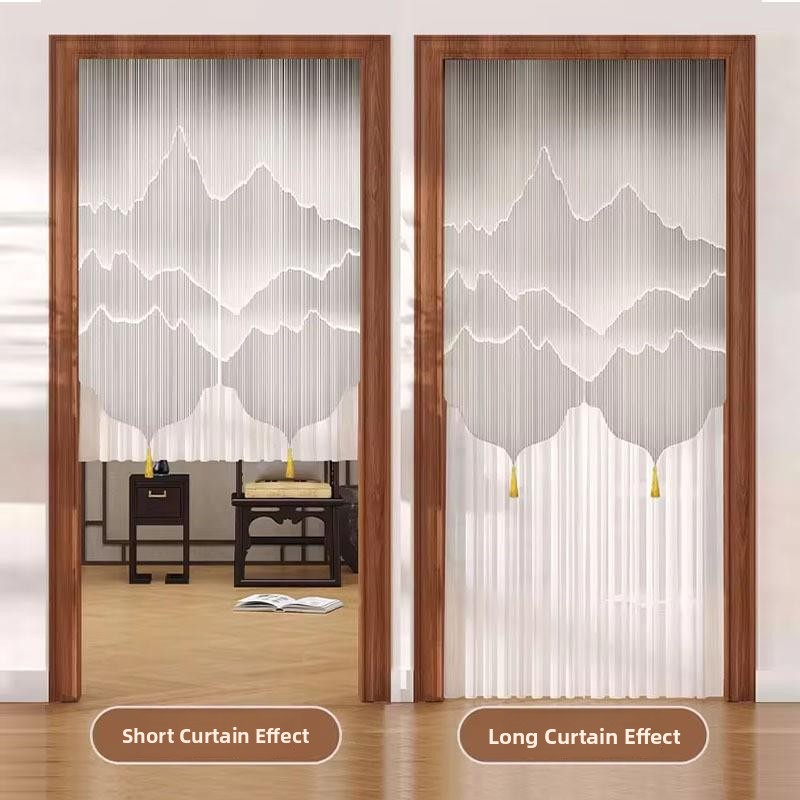 New 2025 Luxury Lace Door Curt - Home Bathroom Door recensie en prijs