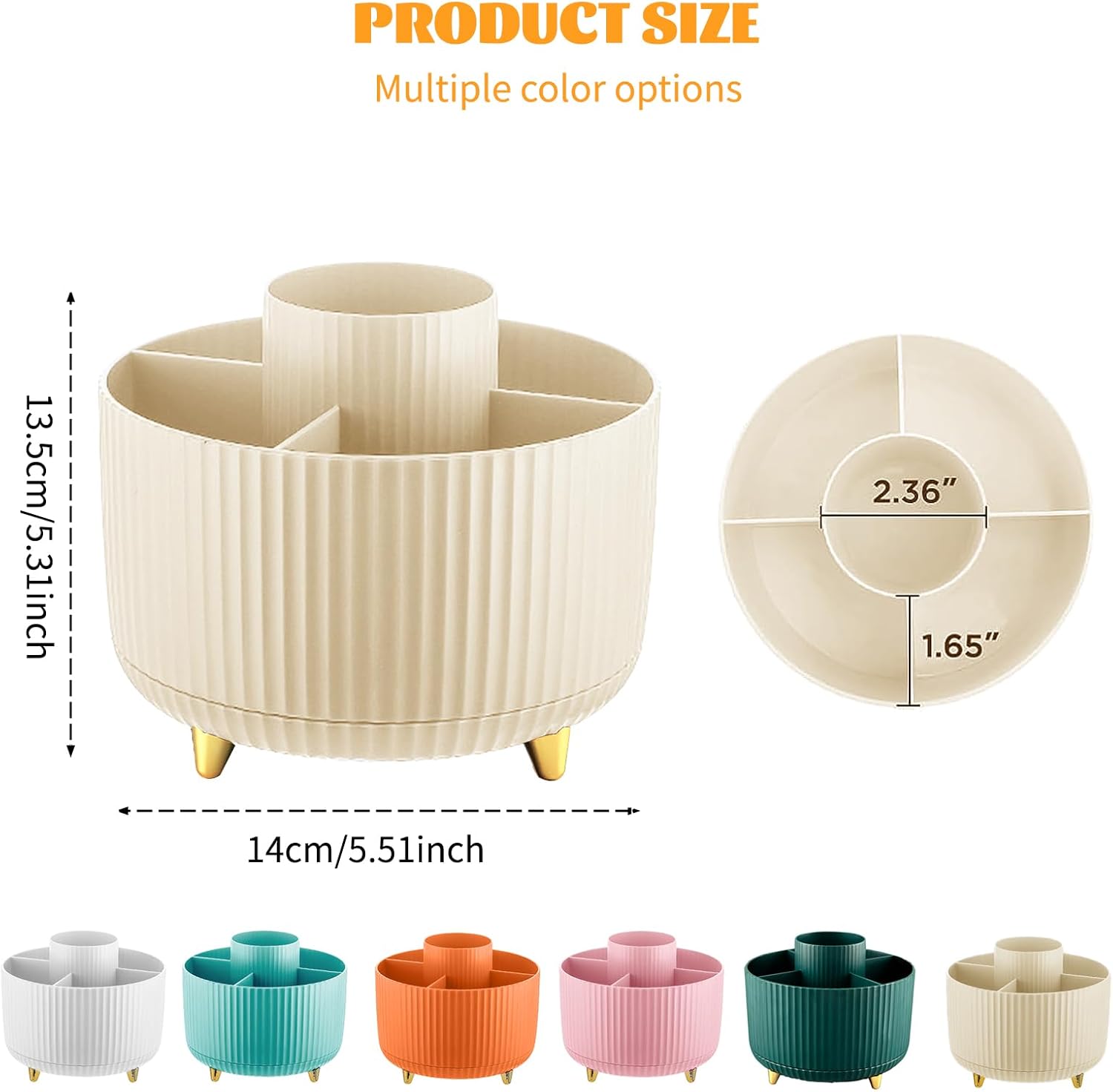 360° Rotating Makeup Cosmetic  - Home Goods Bathroom Storage recensie en prijs
